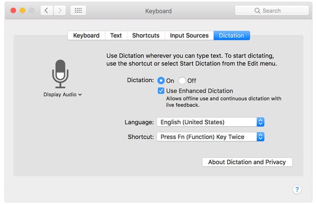 short up for pulling up google search by voice on mac